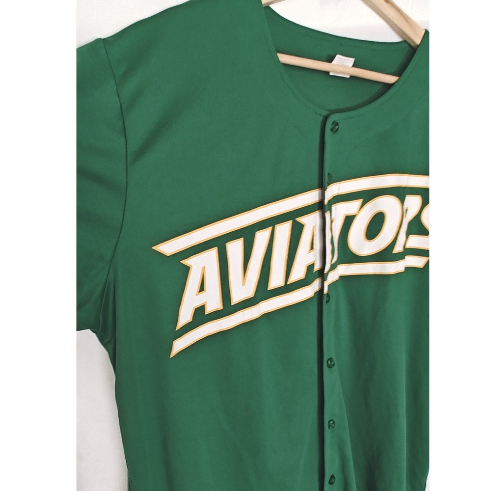 Las Vegas Aviators x Oakland A's milb MLB Baseball Jersey Promo Mens XL Green - Picture 4 of 8